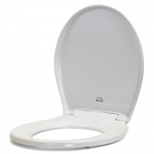 Bemis 200E4 (Cotton White) Premium Plastic Soft-Close Round Toilet Seat Bemis